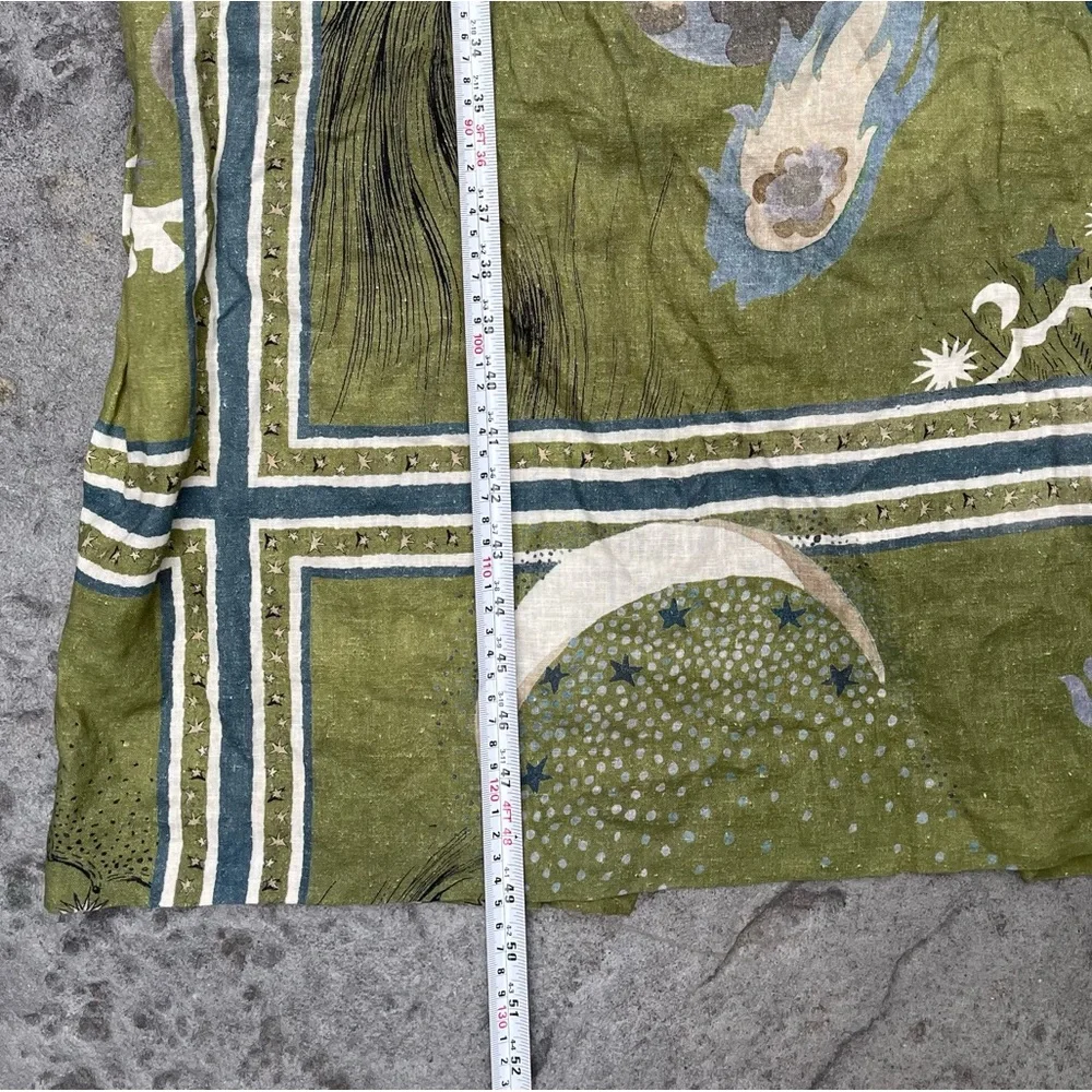 Zara Asymmetrical Olive green dress COLLECTION PRINTED bloggers collection
